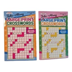 Kappa Large Print Crosswords - Volume 102 & 103